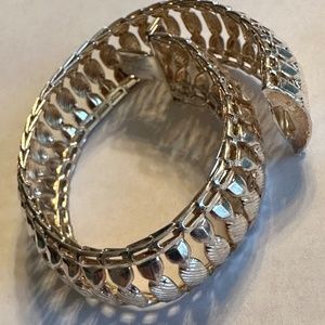 Vintage Milor Sterling Silver Bracelet Artisan Made in Italy 7 1/8” x .63”